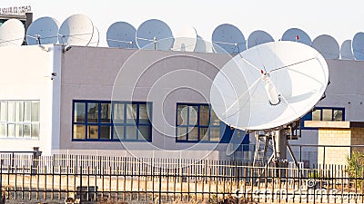 teleport communications satellite cagliari sardinia antennas italy group