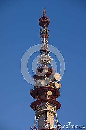Television, GSM and internet transmission tower