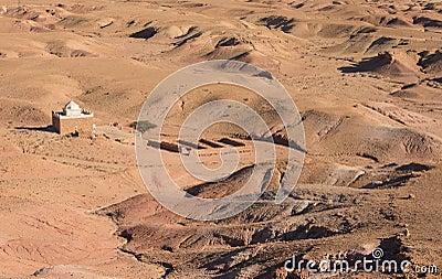 Temple in desert Morocco