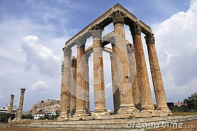 The Temple of Zeus, Athens.