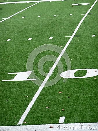 Ten Yard Line On Football Field