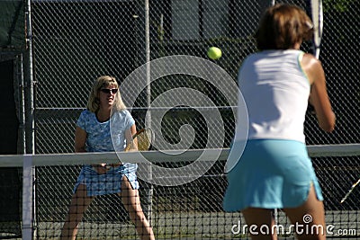 Tennis action