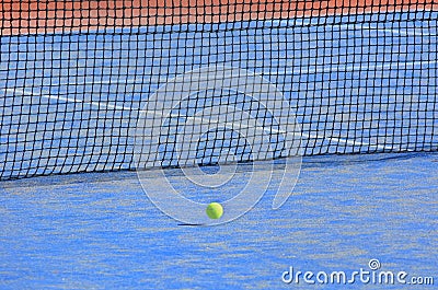 Tennis ball on the court