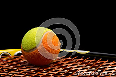 Tennis ball for kids with tennis racket