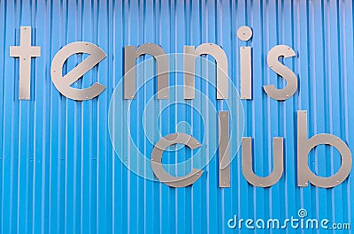 Tennis club, background