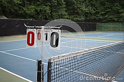 Tennis court score board