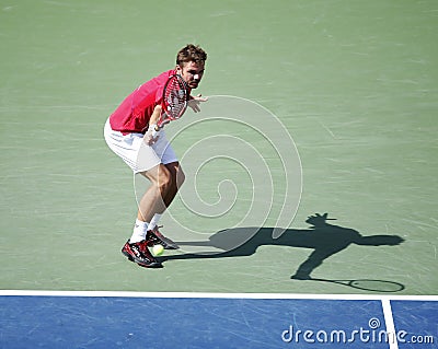 Tennis player Stanislas Wawrinka during semifinal