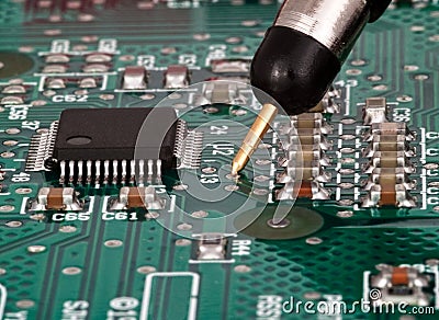 Testing on printed circuit board