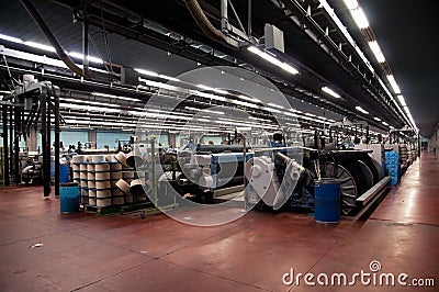 Textile industry (denim) - Weaving