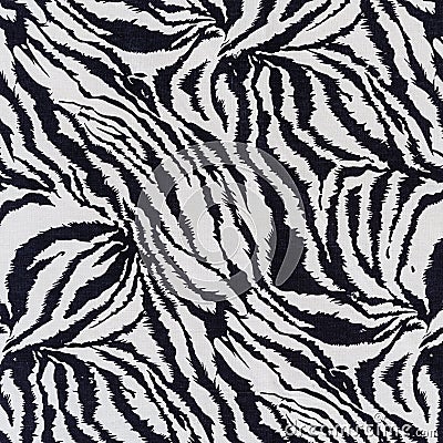 Texture of fabric stripes zebra