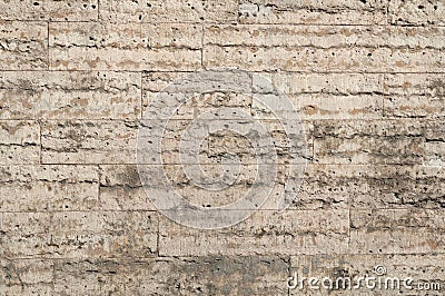 Texture of gray walls of porous stone