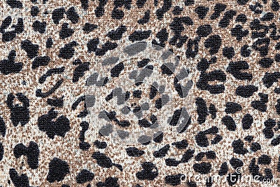 Texture of knitted fabric with a leopard pattern