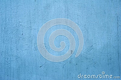 Texture of old wall covered with blue stucco