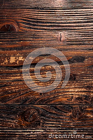 Texture panel of boards, dark brown