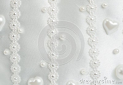 Texture wedding white fabric