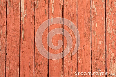 Texture of wooden fence painted brown paint