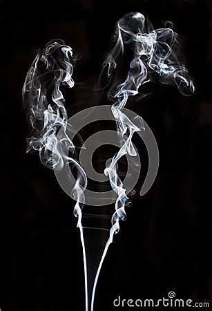 Textured of incense smoke