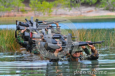 Thai army field training