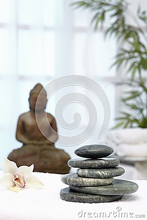 Thai massage with massage stones
