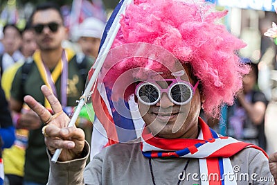 Thai people protest in Bangkok