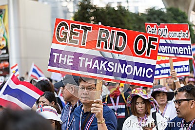 Thai people protest in Bangkok