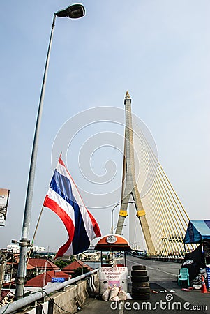 Thai protester against government
