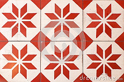 Thai retro floor tiles