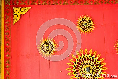 Thai temple ceiling decoration