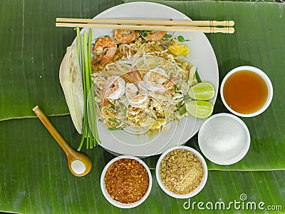 Thailand food noodles (Pad Thai)