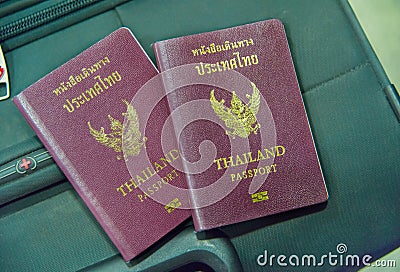 Thailand Passport on Bag