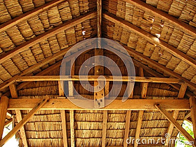 Thatch Tropical Hut Cottage Interior