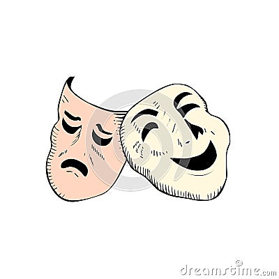 Theatre masks vector