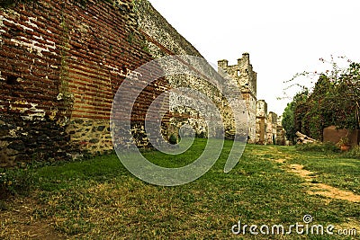 Thessaloniki ancient castle walls
