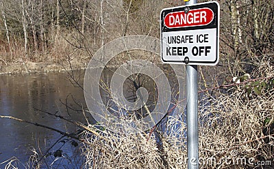 Thin Ice Signage