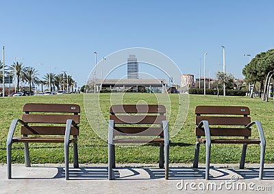 Three chairs on a ride