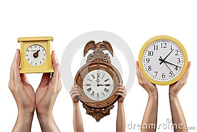 Three Clocks Royalty Free Stock Photo - Image
