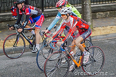 Three cyclist.