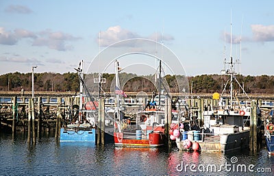 Three fishing boats