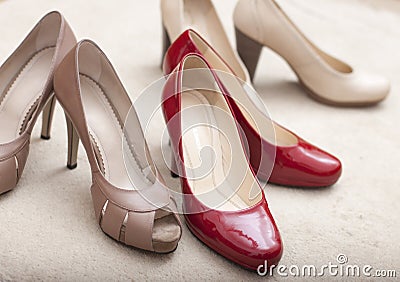Three pairs of woman s shoes