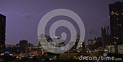 Thunderstorm in Austin Texas