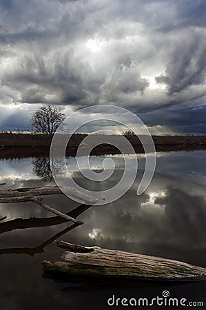Thunderstorm over Wildlife Pond