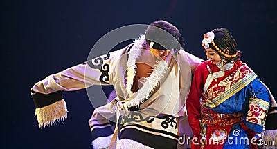 Tibetan national dancers