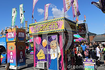 Ticket Booth at a Carnival