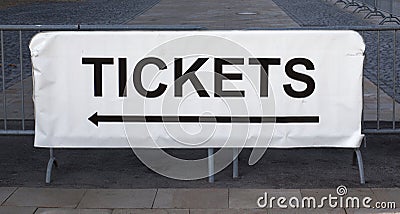 Tickets sign