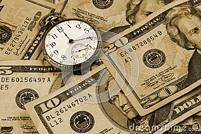 Time And Money Concept Image