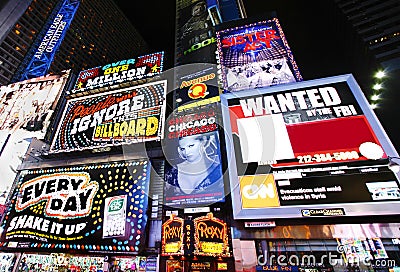 Times Square advertising billboards