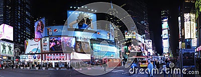Times Square Billboards Panorama