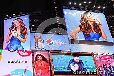 Times Square Branding and advertising billboards