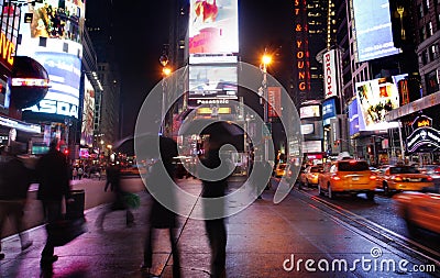 Times Square in New York City at Night