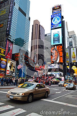 Times Square in New York City, NY USA